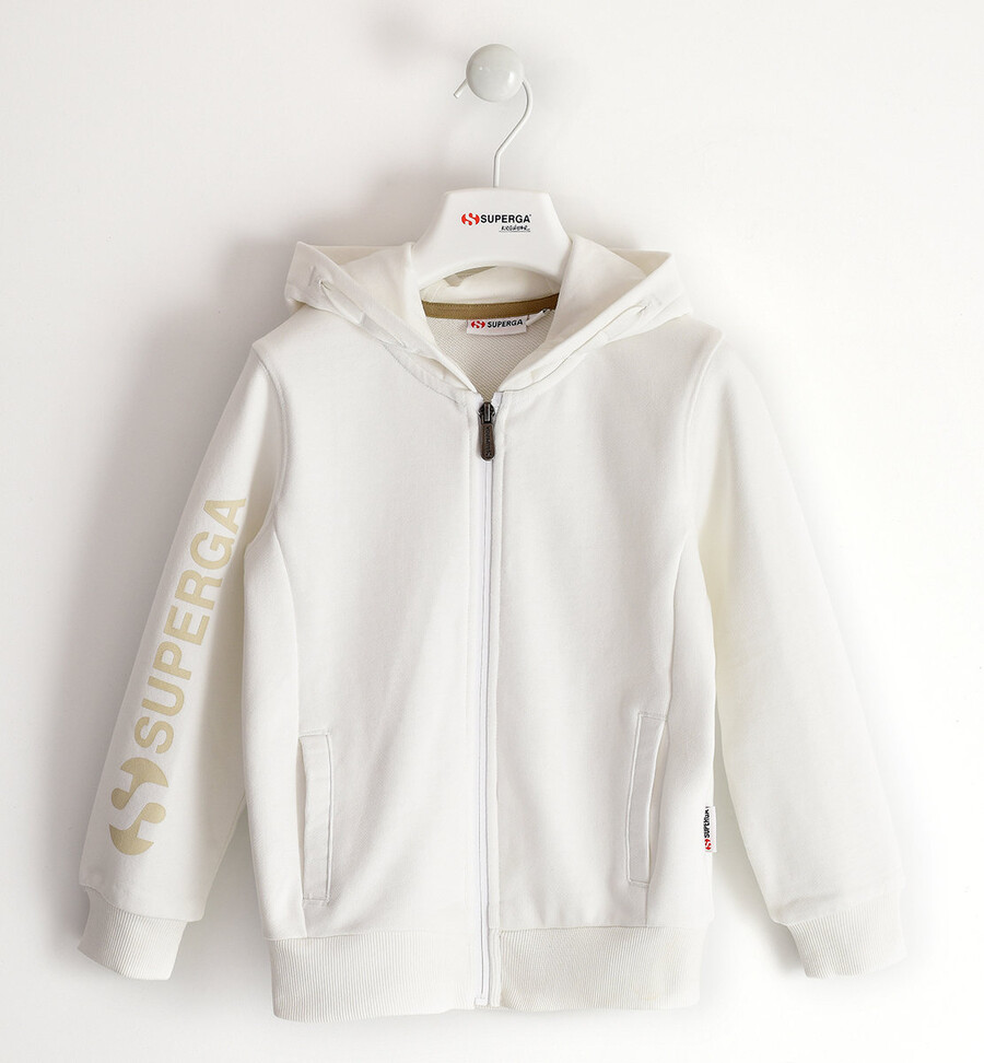 bluza z kapturem superga dla dzieci zapinana na zamek
